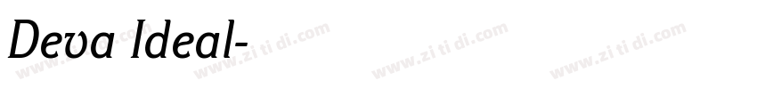 Deva Ideal字体转换